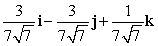<strong>Let r(t) = e <sup>t</sup> i + e<sup>2</sup><sup>t</sup> j + (e<sup>3</sup><sup>t</sup> + 3)k. Find T(t) when t = 0.</strong> A) B) 6i - 6j + 2k C) D) E) i