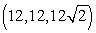 Convert from rectangular to spherical coordinates. Coordinates are written as .