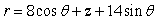 Convert   from cylindrical to rectangular coordinates.