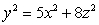 <strong>Identify the quadratic surface defined by .</strong> A) Ellipsoid B) Elliptic cone C) Elliptic paraboloid D) Hyperbolic paraboloid E) Sphere