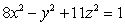Identify the quadratic surface defined by   .