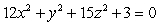 Identify the quadratic surface defined by   .