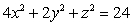 Identify the trace of the surface defined by   when   .