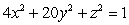 Identify the trace of the surface defined by   when   .
