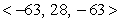 <strong>A plane is perpendicular to the line given by , , and . What are the components of the normal to the plane?</strong> A) B) C) D) E)