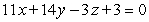 <strong>Find the equation of the plane that passes through the point and has as a normal.</strong> A) B) C) D) E)