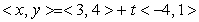 Find the parametric equations for the line whose vector form is given by .