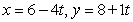 <strong>Find the parametric equations for the line through the point parallel to the vector </strong> A) B) C) D) , z = 1 E)