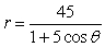 <strong>The directrix of the conic described by is how many units to the right of the pole?</strong> A) B) C) D) E)