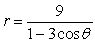 <strong>Find the polar equation for the conic that has its focus at the pole and its directrix is units to the left of the pole and its eccentricity is .</strong> A) B) C) D) E)