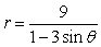 <strong>Find the polar equation for the conic that has its focus at the pole and its directrix is units to the left of the pole and its eccentricity is .</strong> A) B) C) D) E)