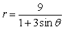 <strong>Find the polar equation for the conic that has its focus at the pole and its directrix is units to the left of the pole and its eccentricity is .</strong> A) B) C) D) E)