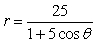 <strong>Find the polar equation for the conic that has its focus at the pole and its directrix is units below the pole and its eccentricity is .</strong> A) B) C) D) E)