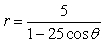 <strong>Find the polar equation for the conic that has its focus at the pole and its directrix is units below the pole and its eccentricity is .</strong> A) B) C) D) E)
