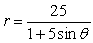 <strong>Find the polar equation for the conic that has its focus at the pole and its directrix is units below the pole and its eccentricity is .</strong> A) B) C) D) E)