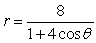 <strong>Find the polar equation for the conic that has its focus at the pole and its directrix is units above the pole and its eccentricity is .</strong> A) B) C) D) E)