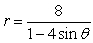 <strong>Find the polar equation for the conic that has its focus at the pole and its directrix is units above the pole and its eccentricity is .</strong> A) B) C) D) E)