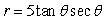 Identify the type of conic section by transforming to rectangular coordinates.