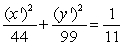 Find the ends of the major axis of the ellipse in the x'y'-coordinate system.