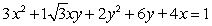 Rotate the coordinate axes to remove the xy-term. What is the equation in the new coordinate system? What type of conic section is it?