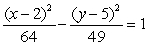<strong>Find the equation of the ellipse with a major axis length of , a minor axis length of , center at , and foci on .</strong> A) B) C) D) E)