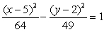 <strong>Find the equation of the ellipse with a major axis length of , a minor axis length of , center at , and foci on .</strong> A) B) C) D) E)