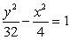 <strong>Find the equation of the hyperbola with foci and vertices units apart.</strong> A) B) C) D) E)