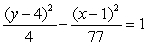 <strong>Find the equation of the hyperbola with foci and vertices units apart.</strong> A) B) C) D) E)