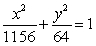 <strong>Find the equation of the ellipse with foci and such that the distances from the foci to any point on the ellipse sum to 34.</strong> A) B) C) D) E)