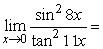 <strong>Find the limit </strong> A) 0 B) 1 C) D) + \infty E) - \infty