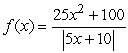 <strong>Find the x-coordinates for all points of discontinuity for .</strong> A) 0 B) -2 and 2 C) -2 D) 2 E) 5