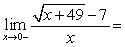 Approximate the limit by evaluating at appropriate values of x.