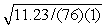 χ<sup>2</sup> needed (df = 4, p < .05)= 9.488.   χ<sup>2</sup> = 1.15 + .18 + 1.38 + 1.1 + 1.24 + 1.2 + 1.59 + 1.34 + .26 + 1.79 = 11.23. Reject the null hypothesis. Cramer's phi =   = .38; medium to large effect size.