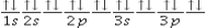 <strong>Which of the following is the correct orbital diagram for phosphorus?</strong> A)   B)   C)     D)     E)     <div style=padding-top: 35px> 