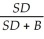 Consider the following equation: boption = bS + bB The term bB is: