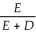 Consider the following equation: βU = βE + βD The term in the equation is: