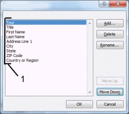 The dialog box shown in the accompanying figure is the New Address List dialog box
