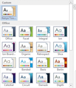 <strong> A ____ is a set of unified design elements.</strong> A) theme B) style set C) color set D) template