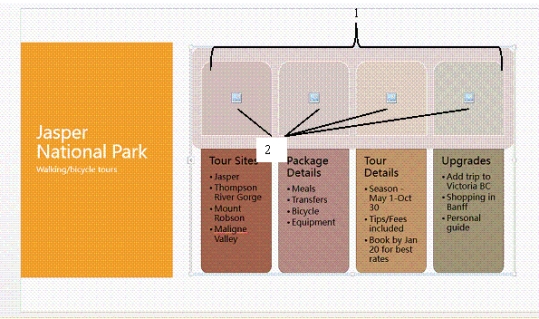 <strong> In the accompanying figure,there are ____ picture placeholder shapes shown.</strong> A) 1 B) 2 C) 3 D) 4