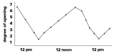 Stomata rhythm in wheat under continuous light at 25°C.  