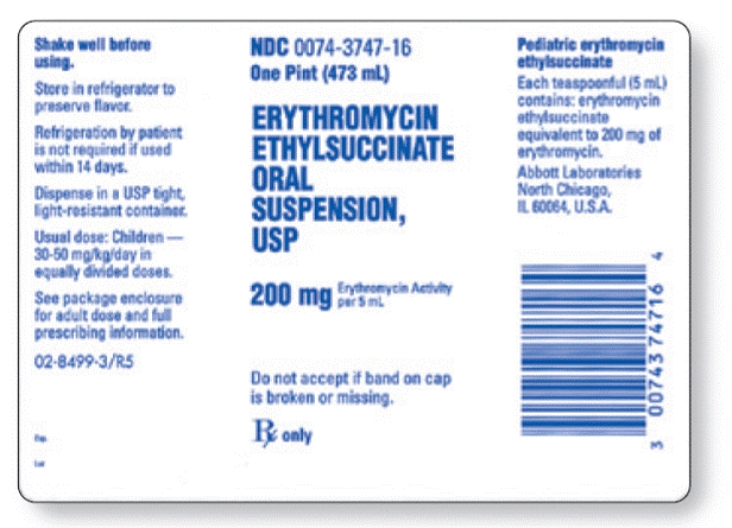 -The physician has ordered erythromycin 40 mg/kg/day po q6h for a child who weighs 33 pounds. Refer to the label shown in the figure. How much will you administer per dose?