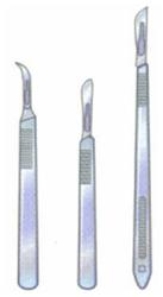 <strong>What are the instruments pictured here? </strong> A) Scalpels B) Curettes C) Dilators D) Retractors E) Probes
