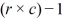 When we carry out a chi-square test of independence, the chi-square statistic is based on   degrees of freedom, where r and c denote, respectively, the number of rows and columns in the contingency table.<div style=padding-top: 35px> 
