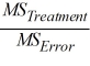 Since our calculated F value (1.91) is less than the critical F value (2.422) we cannot reject the null hypothesis; there is no evidence of difference between treatments.   <sub> </sub>=   = 1.91 F = 1.91 F<sub>.05,5,45</sub> = 2.422 1.91 < 2.422, so do not reject the null hypothesis.