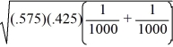 Reject the null hypothesis in favor of the alternate hypothesis. We have enough statistical evidence at the alpha equal to 0.1 level to state that the proportion of adults who support the death penalty in the USA is higher than in Germany. H<sub>0</sub>:   ≤   H<sub>A</sub>:   >     =   = .59,   =   = .56   =   = .575   =   = .0221 Z =   = 1.36 1.36 > 1.28, reject H<sub>0</sub>.