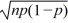 <strong>The equation for the variance of the binomial distribution is given by</strong> A) p<sup>x</sup>(1 − p)<sup>n</sup><sup>−</sup><sup>x</sup>. B) np. C) np(1 − p). D) .