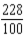<strong>Convert to a reduced fraction, mixed number, or whole number: 228%</strong> A) B) C) D)