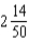 <strong>Convert to a reduced fraction, mixed number, or whole number: 228%</strong> A) B) C) D)