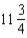 <strong>Convert to a reduced fraction, mixed number, or whole number: 11.75%</strong> A) B) C) D) 11.75
