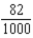 <strong>Convert to a reduced fraction, mixed number, or whole number: 82%</strong> A) .82 B) C) D)